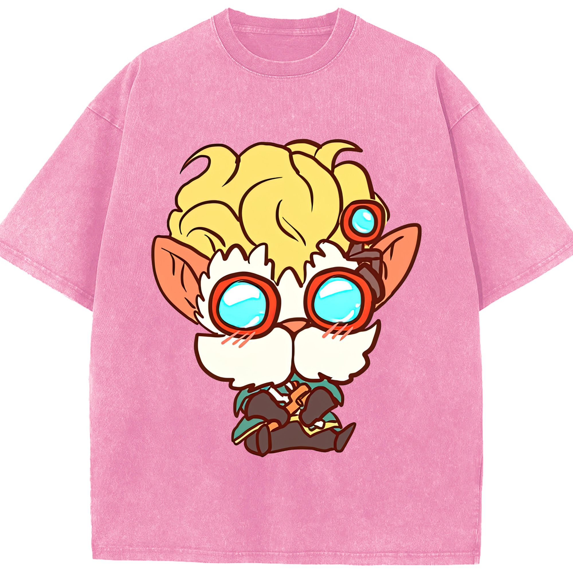 リーグ・オブ・レジェンド League of Legends LOL 綿100% ヴィンテージ風 半袖Tシャツ（フロントプリント）